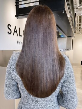 サロウィン 池袋(SALOWIN) ブリーチなしミルクティーベージュ × 髪質改善 #050