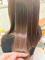 ムーン(moon) #ハッシュカット#フルバング#似合わせカット#レッドブラウン