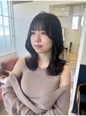 くびれヘア×ミディアム