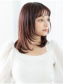 ショコラアッシュレイヤーワンカールセミディd小山10代20代30代