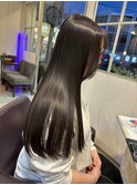 大人美人ラベンダーカラー韓国ヘアモテ髪