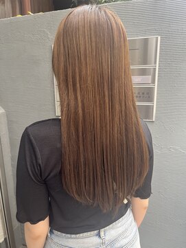 ローレンジウ(LOREN JU) 透明感髪質改善ベージュダブルカラーミルクティーグレージュ