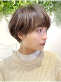 たっぷり”ハイライト”のマッシュショート☆