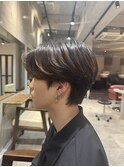 メンズセンターパート