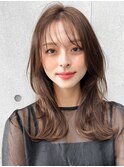 くびれヘアアプリコットオレンジホワイトグレージュ
