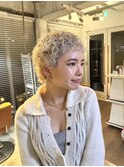 海外ヘア ブリーチパーマ