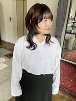 ヘアーアイスカルテット(HAIR ICI QUARTET)&nbsp;大人可愛い三毛猫ショコラブラウン似合わせレイヤー