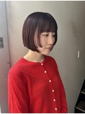 赤髪　ボブ