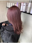 ピンクベージュ　ピンクブラウン　くすみピンク　チェリーレッド