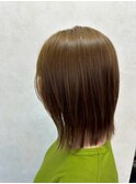【切りっぱなしボブアレンジ】