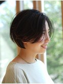 ボブ／レイヤー/透明感カラー/beautrium鎌倉小町　比嘉