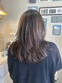 エルデ ナインズ ヘアー スタンド 川口店(elde 9's HAIR STAND) ハイライト×レイヤー×無造作カール。ラフでこなれた雰囲気に◎