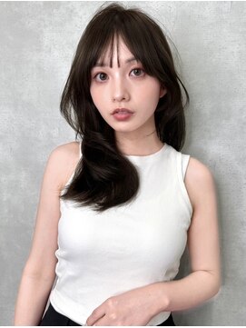 シティ(CITY) 韓国風レイヤーカット ミディアムレイヤー 顔まわりカット