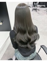 ノー バイ イオエ 西梅田(no. by ioe)&nbsp;ブリーチなしカラー/髪質改善/ミルクティーベージュ/小顔ヘア