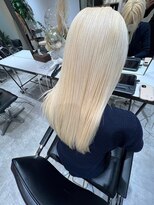 ラ ミュウ 八王子(LA.MIU)&nbsp;抜きっぱなし　ブリーチ　ケアブリーチ　ブロンド　ホワイト
