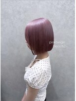 ロンド レア 天神大名店(Lond Le’a)&nbsp;ホワイトブロンド/外ハネボブ/美髪/ワイドバング/ブルーブラック