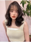 ラベンダー/韓国ヘア/渋谷/レイヤー/顔まわり