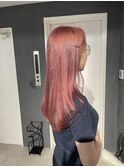 韓国風ロングレイヤー×pink
