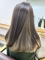 ランプ(Lamp) くびレイヤー グレーベージュ 白髪染め 白髪ぼかし 髪質改善