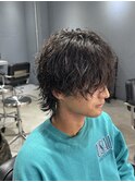 <78>波巻きパーマ/スパイラルパーマ/メンズサロン/メンズ/眉毛