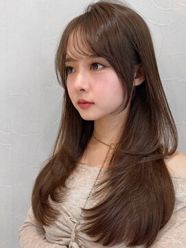 アグノス 青山(Agnos) 外ハネボブ20代30代40代◎ピンクベージュワンカール艶感前髪