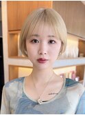 コンパクトショートカット丸みショートくびれショートボブ表参道