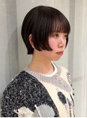 ショートカット/ショートボブ/ダークブラウン
