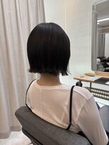 テーラヘアー 草加店(TELAHAIR)&nbsp;切りっぱなし外ハネボブ＝ブラウンカラーツヤ感トリートメント