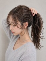 ネオリーブウリ 二子玉川店(Neolive uri) ミディアムヘア暗めカラーデザインカラーフェイスフレーミング