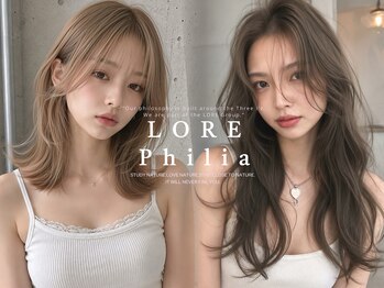 ロア フィリア(LORE Philia)の写真/流行の顔まわりレイヤーを入れて気になる顔まわりもカバー＊ダブルカラーとも相性◎です［ブリーチ/学割］