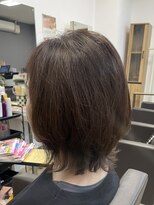 ナルヘアー&nbsp;重みと軽さを入れた外はねレイヤーボブ