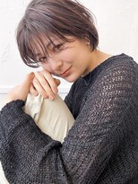 アンヘアー(UNHAIR by shiomiH)&nbsp;ウザバング×ショートボブ×ミルクチョコレート/こなれヘア