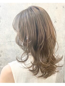 ユアーズヘア 新宿WEST(youres hair) ヨシンモリ　大人レイヤー　ネオウルフ