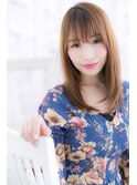 ミストバング暖色系カラーレイヤーストレートa1