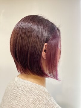 ショコラ 国立谷保(Chocolat) 切りっぱなしぱっつんボブ【ショコラオリジナル春色カラー☆】