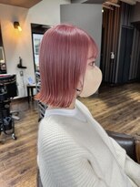 ヘアアンドメイク エジェリ(hair&make egerie) 【ピンク/くすみピンク/外ハネボブ/20代/30代/40代/50代】