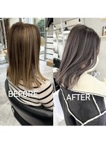 レディアル 大宮(REDEAL ope.)&nbsp;【ハイライト】ベージュハイライトバレイヤージュ白髪ぼかし