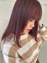 カット スペース シーン 久我山(cut space Seen.)&nbsp;ブリーチ無し 赤系カラー