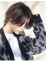 サイ(sai) センターパートウルフ 中性ヘア