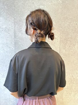 アース 三軒茶屋店(HAIR&MAKE EARTH) ツインアレンジ/おだんごツイン/ヘアアレンジ