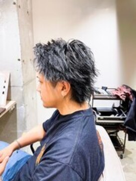 リコラックスビー 中百舌鳥(LICO LUXBE) 束感ショートパープルスパイキーショート