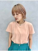 顎ラインぱっつんボブ