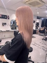 キング 枚方店(K!ng)&nbsp;ハイライトカラーミルクティーベージュケアブリーチダブルカラー