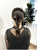 タイトヘア/ヘアアレンジ/ローポニーアレンジ