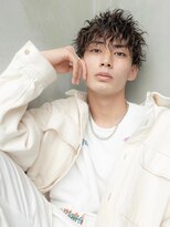 ハバナ 渋谷(HAVANA)&nbsp;アッシュブラックマッシュパーマ刈り上げツーブロック