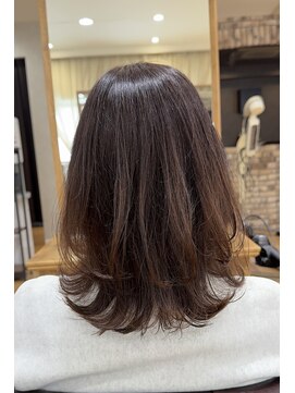 シエル エマージュ 松戸(CIEL Emerge) 【くびれヘア×オーガニックブラウンカラー】