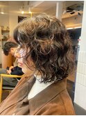 長持ちするくせ毛風パーマボブ