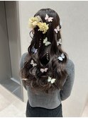 ハーフアップ