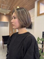 ビュートリアム ギンザ(BEAUTRIUM)&nbsp;ミニボブ＊ショートボブ＊顔周り＊顔周りレイヤー＊ハイライト