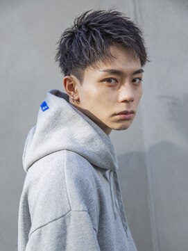 シティ(CITY) 小久保styleフェザーパーマフェザーショートグレーエンドカラー